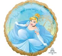 Amscan Anagram 3979801 - Palloncino rotondo in lamina di Cenerentola, 45 cm