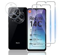 Mayfun Pellicola pour Xiaomi Redmi 14C 4G / POCO C75 / Redmi A4 5G Vetro Temperato, [2+2 Pezzi] Pellicola Protettiva e Fotocamera Pellicola, 9H Durezza, Bubble-Free, Anti Graffio HD Protezione