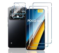 Mayfun Pellicola Vetro Temperato Compatibile con Xiaomi POCO X6 5G, [2+2 Pezzi] Pellicola Protettiva e Fotocamera Pellicola, 9H Durezza, Bubble-Free, Anti Graffio HD Camera Protezione