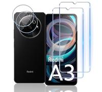 Mayfun Pellicola Vetro Temperato Compatibile con Xiaomi Redmi A3, [2+2 Pezzi] Pellicola Protettiva e Fotocamera Pellicola, 9H Durezza, Bubble-Free, Anti Graffio HD Camera Protezione