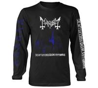 Mayhem 'De Mysteriis Dom Sathanas' (Nero) Maglietta a Manica Lunga UFFICIALE