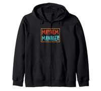Mayhem Manager Regalo Divertente Mamma papà Famiglia Felpa con Cappuccio