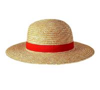 Mayibuluo One Piece Luffy Straw Hat, Ruffy Straw Hat, Cosplay Sun Hat for Adults, Luffy Hat with String, Multifunctional Anime Cartoon Character Sun Protection Straw Hat