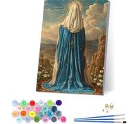 MAYINGOU Dipingere con i Numeri Adulti con Telaio Donna, Dipingere con i Numeri Adulti Fiore, DIY Paint by Numbers con 3 Pennelli e Vernice Acrilica, per Decorazioni Casa, Regalo Donna 50x65cm 1-3320