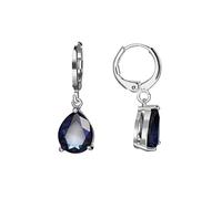 MAYIYAHO Elegante Orecchini Pendenti con zirconi di Colore Blu Femminile Moda Semplice Squisito orecchino d'Argento per Le Donne Regalo di Gioielli per Feste di Fidanzamento