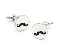 MAYIYAHO Gemelli Moda Uomo Colore Bianco qualità Ottone Materiale novità Baffi Design