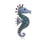 MAYIYAHO Spille di Cavalluccio Marino con Strass Scintillanti Spille Casual da Ufficio con Animali marini a 3 Colori Regali