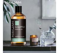 MAYJAM 100ml Olio Essenziale di Eucalipto FAI DA TE Fare Candele Deodorante Menta Vaniglia Lavanda Legno di Sandalo Bergamotto Tè Albero Aroma