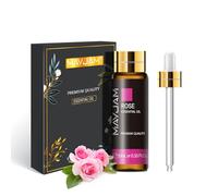 MAYJAM Olio Essenziale Di Rosa 10ml, Olio Di Rosa Per Diffusori, Umidificatori, Fai Da Te, Casa, Guardaroba