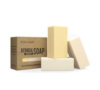MAYJAM Sapone vegetale fatto a mano, sapone solido per la pulizia delicata, con olio d'oliva, olio di cocco, burro di karitè, olio essenziale puro, sapone naturale, sapone per il corpo, sapone per le
