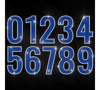 MAYJOYDIY 0 9 Numero Adesivo Strass Da Stirare Jersey No Toppa Termoadesiva con Numeri In Cristallo per Riparazioni di Indumenti per Magliette Cappelli Giacche Indumenti Borse Decorazioni Fai Da Te