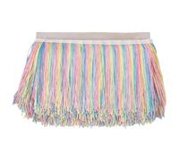 MAYJOYDIY 10 m arcobaleno nappa frangia Trim 150 mm poliestere colorato nappa pizzo catena frangia trim nappa cucito Trim per fai da te artigianato paralume abbigliamento e decorazione abiti