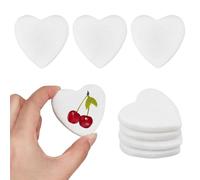 MAYJOYDIY 10 rocce a forma di cuore per dipingere pietre a forma di cuore da 5,1 cm, pietre di marmo lisce per fai da te, pietre naturali piatte per pittura, decorazioni da giardino e regali per le