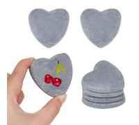 MAYJOYDIY 10 rocce a forma di cuore per dipingere pietre a forma di cuore da 5 cm, pietre di marmo lisce per fai da te, pietre naturali piatte per pittura, decorazioni da giardino e regali per le