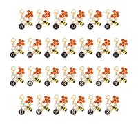 MAYJOYDIY 26 Pezzi Lega Smaltato con Ciondolo Lettera Iniziale, Fascino Oro con Chiusura Crampon Aragosta per Borsa, Portafoglio, Corazza, Zaini, Metallo