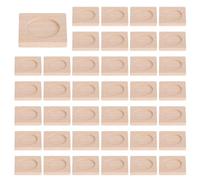 MAYJOYDIY 40 vassoi quadrati in legno da 25 mm, basi cabochon vuote, per collane e ciondoli, lunette per fai da te, foto, gioielli, progetti artistici in resina, regali artistici, legno non finito
