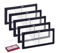 MAYJOYDIY 5 lenti per ingrandimento del vetro del sudore, 0,75/1,0/1,5/2,0/2,25 diottrie, lenti di ricambio 10,9 x 5,1 cm, compatibili con la maggior parte dei caschi per il taglio del vetro, visione