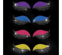 MAYJOYDIY Adesivo termoadesivo per ciglia a occhio chiuso, applicazione termoadesiva per ombretto, applicazione a trasferimento termico, per riparazione di abbigliamento, magliette, giacche, borse per