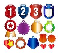 MAYJOYDIY Fustelle in metallo per medaglie, stelle, scudi rotondi, numeri, etichette, cornici, fustelle per stencil per la creazione di etichette numerate, fai da te, album di scrapbooking