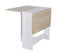 MAYMA Farfalla, tavolo pieghevole con 2 copritavoli, consolle pieghevole in pannelli di melamine, tavolo da cucina/sala da pranzo rimovibile per 2-4 persone