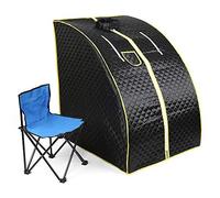 MAYMA Sauna portatile,1000W Sauna a vapore, Sauna pieghevole cabina, Sauna a infrarossi portatile,Personal Spa at home con il regolatore di temperatura a distanza