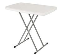 MAYMA Tavoli da pranzo da giardino, tavolo pieghevole, tavolo da giardino in plastica, altezza regolabile, per uso interno o esterno, 76 x 50 x 74 cm