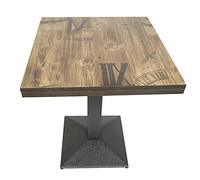 MAYMA Tavolo da Bar Quadrato Industriale Retrò, 60 x 60 x 75 cm, da Pranzo e Cucina in Legno + Gambe in Ferro, Carico Massimo 120 kg