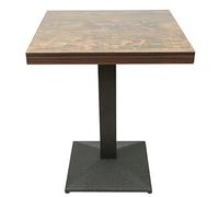 MAYMA Tavolo da Pranzo Tavolo Quadrato Industriale Retrò 60x60x75cm Tavolo Cucina in Legno + Piedi in Ferro Carico Massimo 120kg