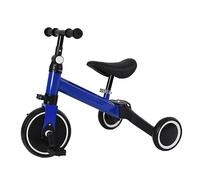 MAYMAR Homewell Triciclo bambino evolutivo, Kinderkraft Velo triciclo 2 in 1, con funzione Draisienne e Ride, regalo Bebe 1-5 anni senza freni, colore: blu