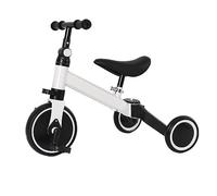 MAYMAR Homewell Triciclo bambino evolutivo, Kinderkraft Velo Triciclo 2 in 1, con funzione Draisienne e Ride, regalo Bebe 1-5 anni senza freni, colore: bianco