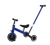 MAYMAR Kinderkraft Velo Triciclo 2 in 1, Combina Trolley e Ride Funzione, Regalo Bebe 1-5 Anni senza Freni (03, Blu)