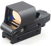 MAYMOC Mirino reflex 1x28x40, mirino a punto rosso con 4 reticoli e attacco per slitta Picatinny da 20 mm, co-witness assoluta