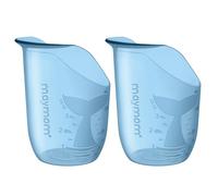 Maymom Bicchiere con Incavo per il Naso 100 mL, Design con Intaglio per Bere Senza Inclinare la Testa, Adatto a Persone con Difficoltà di Deglutizione, Anziani e Bambini