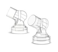 Maymom Connettori Compatibili con Paracapezzoli Medela, Sostituzione Compatibile per PersonalFit, Compatibili con Tiralatte Pump in Style, Symphony e Swing e con Paracapezzoli Maymom, Confezione da 2