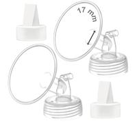 Maymom Flangia da 17 mm e valvola a becco d'anatra compatibile con Spectra S1 S2 9 Plus non originale Spectra S2 Parti di ricambio per pompa a flangia Valvola a becco d'anatra