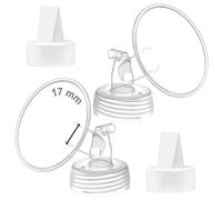 Maymom Flangia da 17 mm e valvola a becco d'anatra compatibile con Spectra S1 Spectra S2 Tiralatte non originali Spectra S2 Accessori non originali Parti della pompa Spectra Sostituire la valvola e