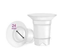 Maymom Inserti per Flangia da 24 mm, Compatibili con Coppa di Raccolta Hands-Free da 28 mm, 2 Pezzi