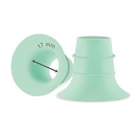 Maymom inserto flangia 17 mm Compatibile con Elvie Single/Double Electric e Stride 24 mm; accessorio compatibile non originale verde