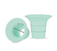 Maymom Inserto flangia da 20 mm compatibile con Elvie singolo/doppio elettrico, Elvie Stride 24 mm tazza indossabile, parti della pompa di ricambio non originali Elvie Stride