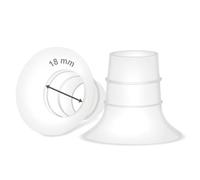 Maymom Inserto flangiato da 18 mm compatibile con Elvie Single/Double Electric, Elvie Stride Cup (24 mm), compatibile con Medela PersonalFit Flex Shield, pezzi di ricambio non originali Elvie