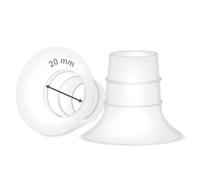 Maymom Inserto flangiato da 20 mm compatibile con Elvie Single/Double Electric, Elvie Stride Cup (24 mm), compatibile con Medela PersonalFit Flex Shield, pezzi di ricambio non originali Elvie