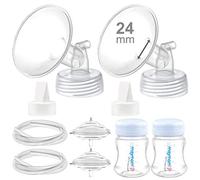 Maymom Kit di Parti per Tiralatte Compatibili con Spectra S2 e S1, Flangia da 24 mm, Valvola a Becco d’Anatra, Tubo, Biberon e Protezione Antiriflusso, Accessori di Ricambio Compatibili