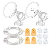 Maymom Kit tiralatte compatibile con pompe Medela in Style; 2 protezioni per il seno, 4 valvole, 6 membrane e 2 tubi Pump-in-Style (17 mm)