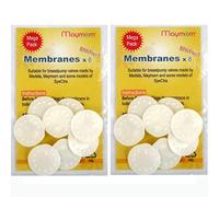 Maymom Membrane Compatibili con Tiralatte Medela, Adatte per Lactina, Freestyle Manuale, Symphony, Swing e Pump in Style, Riferimento n. 87088 (Bianche, 16 pezzi)