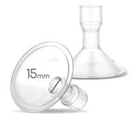 Maymom Myfit 15 mm Shields; compatibile con tiralatte Medela - Personalfit, Freestyle, Harmony, Maxi, Freestyle Flex Connettore; Collegamento a Widemouth/Narrow Connettore, 2 pezzi
