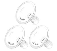 Maymom MyFit Classic/Conical Goldie Pack - Set di 3 misure (14/15/16 mm), compatibile con tiralatte Medela e connettori Maymom base larga o stretta, senza BPA