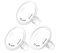 Maymom MyFit Classic/Conical Goldie Pack - Set di 3 misure (15/16/17 mm), compatibile con tiralatte Medela e connettori Maymom base larga o stretta, senza BPA