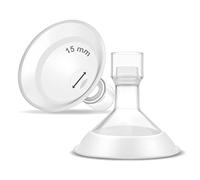 Maymom MyFit Comfy Series 15 mm design due pezzi Breastshield compatibile con parti del tiralatte Medela; sostituire Medela Shields; Fit MaxFlow Flex Connector; 2 pezzi