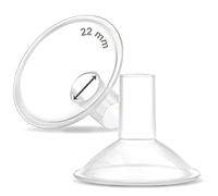 Maymom MyFit Crater Series 2 x due pezzi piccolo Breastshield compatibile con tiralatte Medela. Tunnel lungo capezzolo (44 mm) ideale per capezzoli elastici