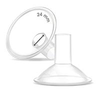 Maymom MyFit Crater Series 24 mm, 2 protezioni per il petto, compatibili con tiralatte Medela, tunnel lungo per capezzoli Elasitc
